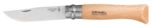 Opinel 23. No.9 RVS Inox zakmes - Beukenhout