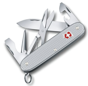 56. Victorinox, PioneerX, 9funct, zilver alox, blister zakmes